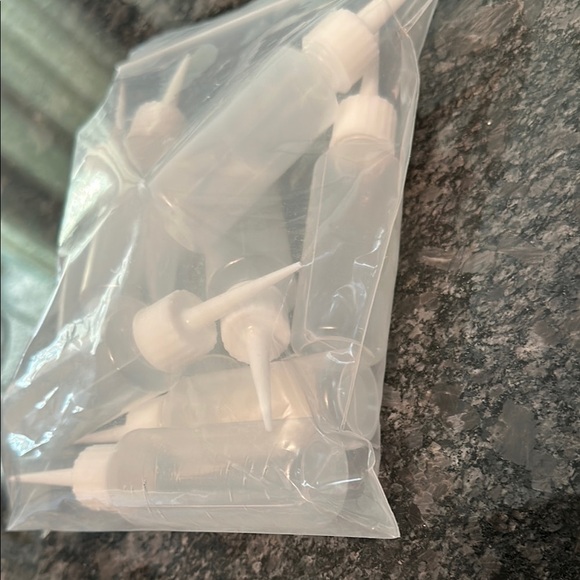 10x 50ml Clear Squeeze Bottles Art Party Crafts Painting Sauces & More NWT - Picture 7 of 7